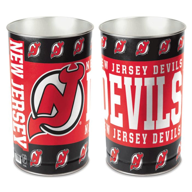 Papelera de los New Jersey Devils, cónica, 15" de alto