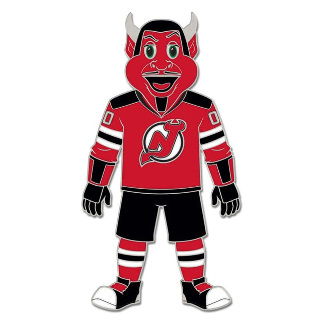 Tarjeta de joyería con pin esmaltado de colección de la mascota de los New Jersey Devils