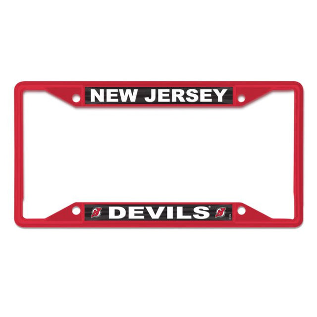 Cuadro de manga corta con licencia roja de los New Jersey Devils