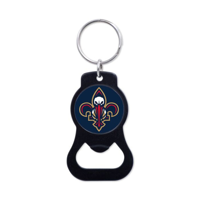 New Orleans Pelicans Black Bottle Opener Key Ring