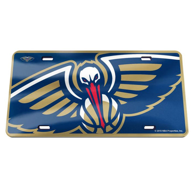 Matrícula acrílica especial MEGA de New Orleans Pelicans