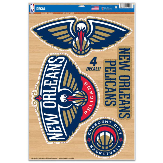 New Orleans Pelicans Multi-Use Decal 11" x 17"