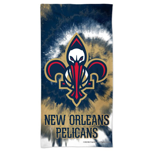 New Orleans Pelicans TDYE Spectra Beach Towel 30" x 60"