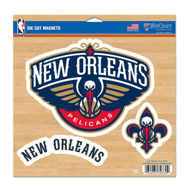 Imán de vinilo de los New Orleans Pelicans de 11" x 11"