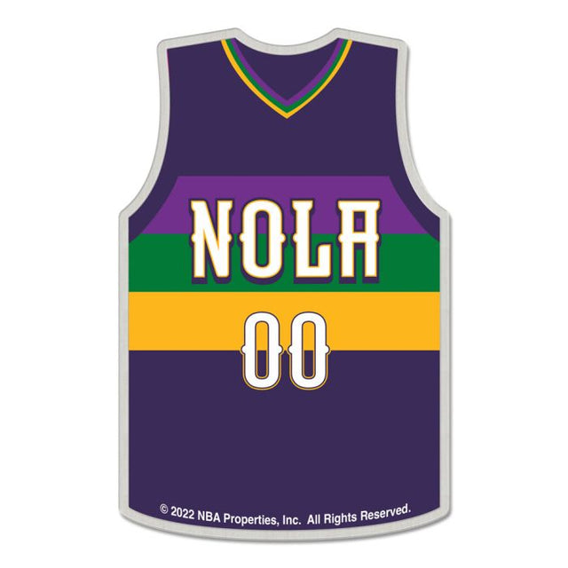 Tarjeta de joyería con pin de colección de la ciudad de los New Orleans Pelicans