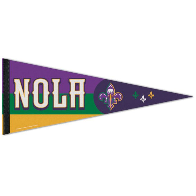 Banderín de ciudad de los New Orleans Pelicans de 12" x 30"