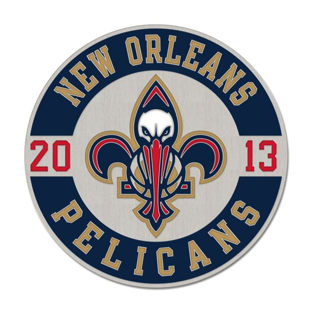 New Orleans Pelicans round est Collector Enamel Pin Jewelry Card