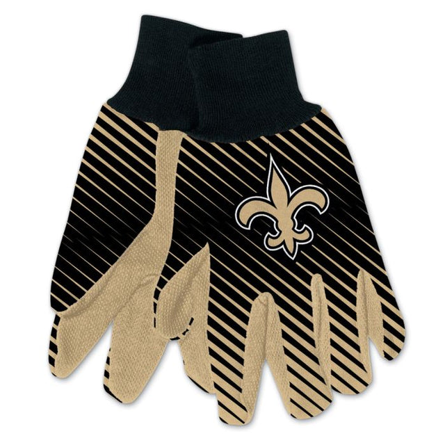 Guantes de dos tonos para adultos de los New Orleans Saints