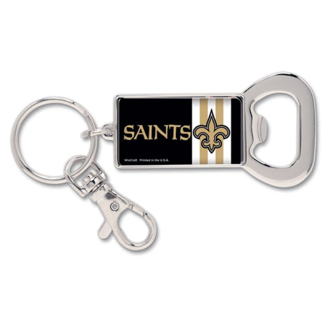 New Orleans Saints Bottle Opener Key Ring Rectangle