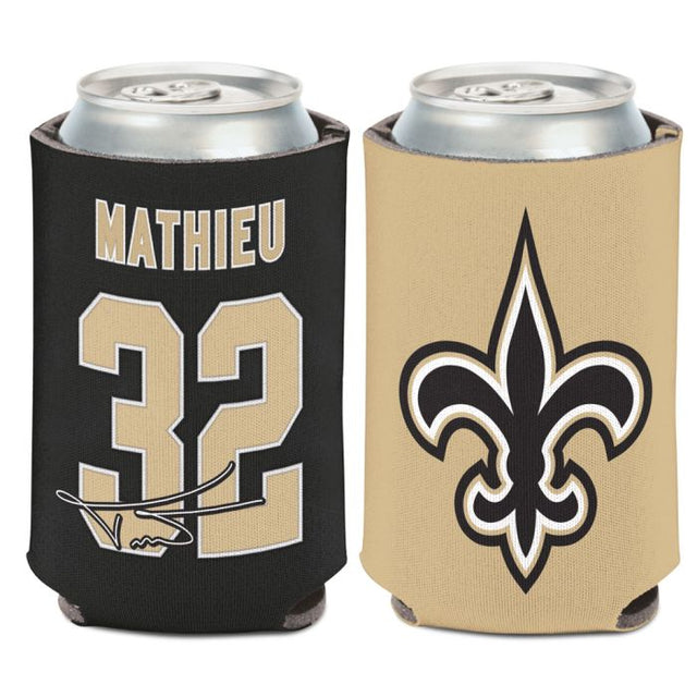 New Orleans Saints Can Cooler 12 oz. Tyrann Mathieu