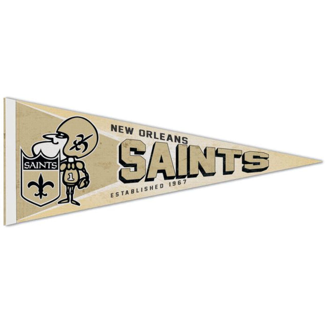 New Orleans Saints / Classic Logo RETRO Premium Pennant 12" x 30"