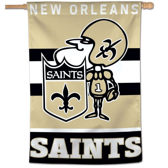 New Orleans Saints / Classic Logo Retro Vertical Flag 28" x 40"