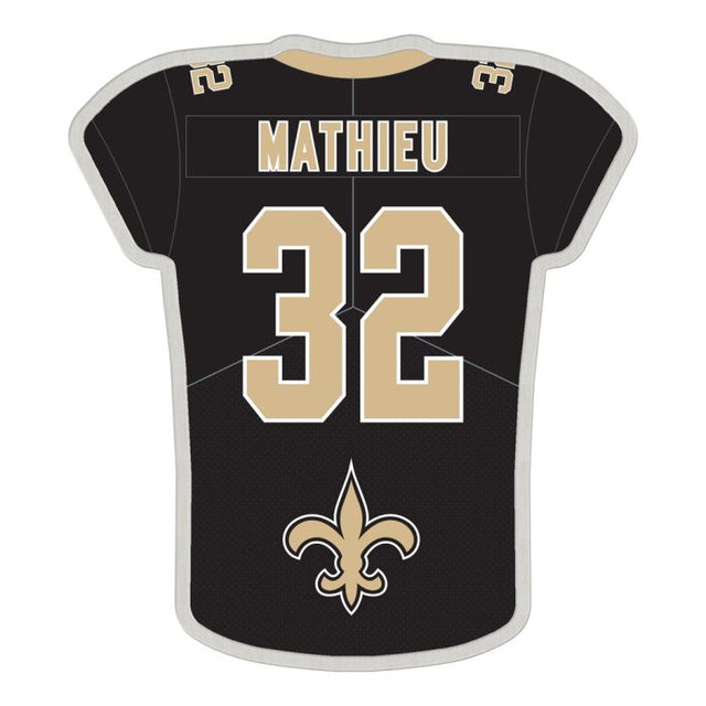 New Orleans Saints Collector Pin Jewelry Card Tyrann Mathieu