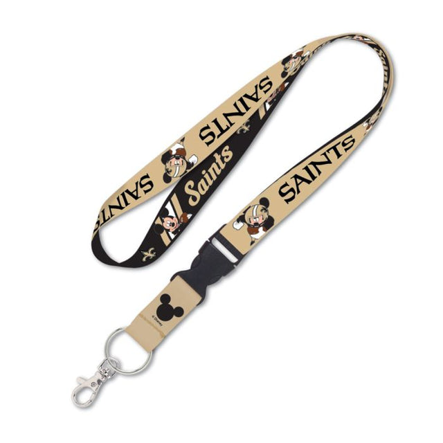 New Orleans Saints / Disney Mickey Mouse Lanyard w/detachable buckle 1"