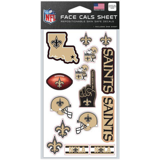 New Orleans Saints Face Cals 4" x 7"