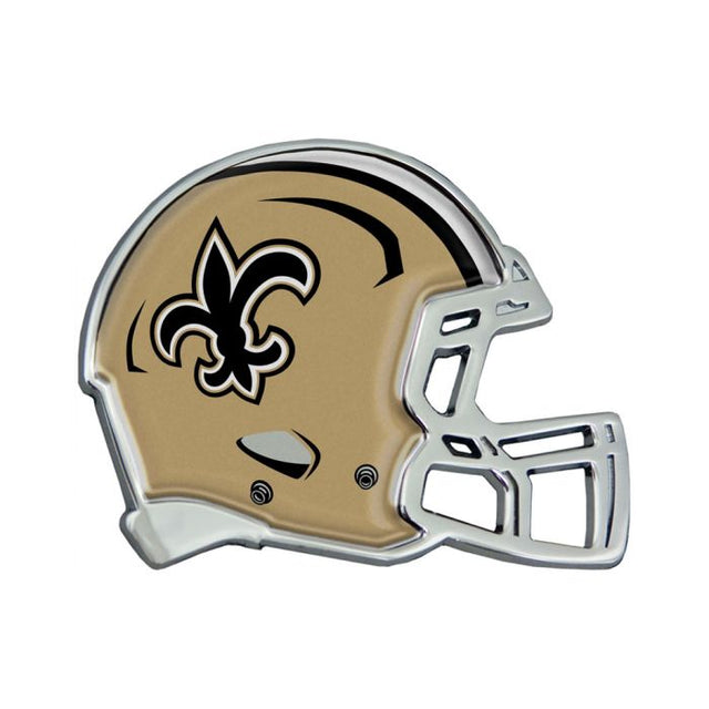 New Orleans Saints HELMET Chrome Metal Domed Emblem