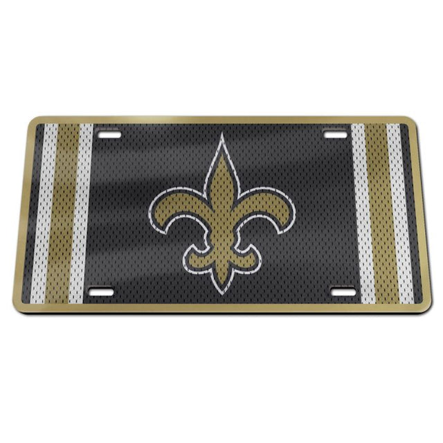 New Orleans Saints JERSEY Specialty Acrylic License Plate