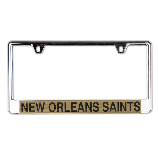 New Orleans Saints Lic Plate Frame B/O Printed