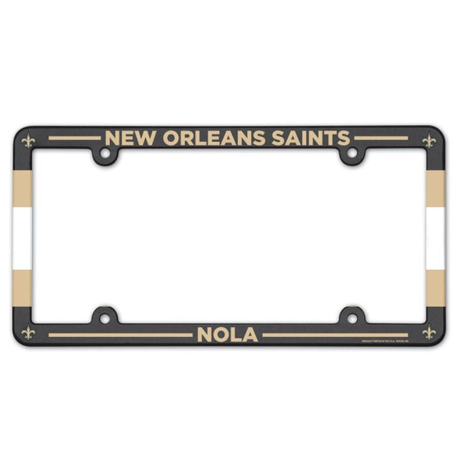 New Orleans Saints Lic Plate Frame Full Color