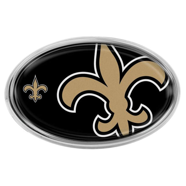 New Orleans Saints MEGA Chrome Metal Domed Emblem