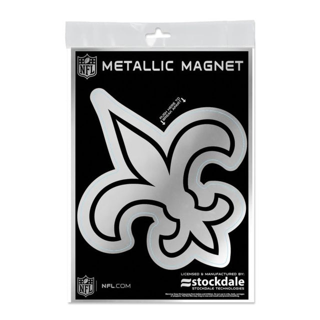 New Orleans Saints Metallic Magnets 5" x 7"