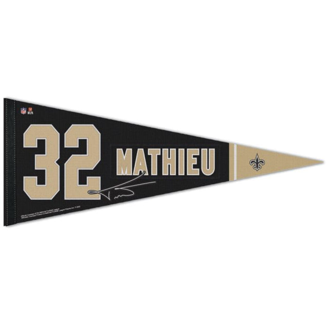 New Orleans Saints Premium Pennant 12" x 30" Tyrann Mathieu