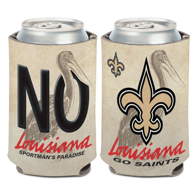 New Orleans Saints STATE PLATE Can Cooler 12 oz.