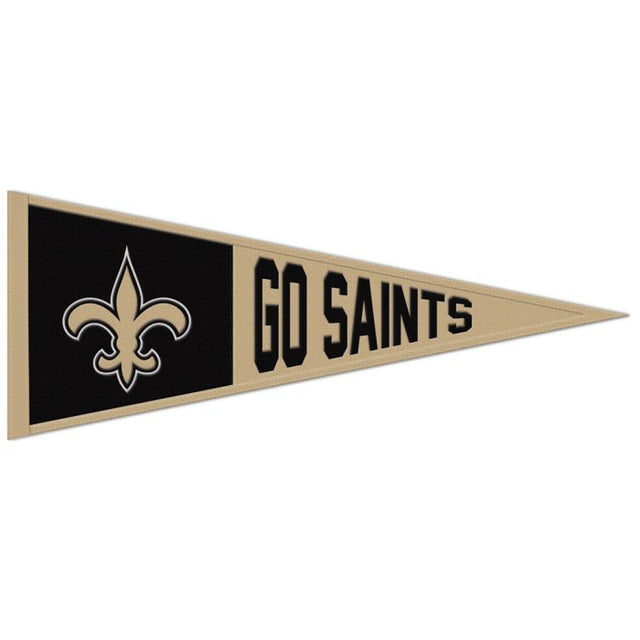 New Orleans Saints Slogan Wool Pennant 13" x 32"