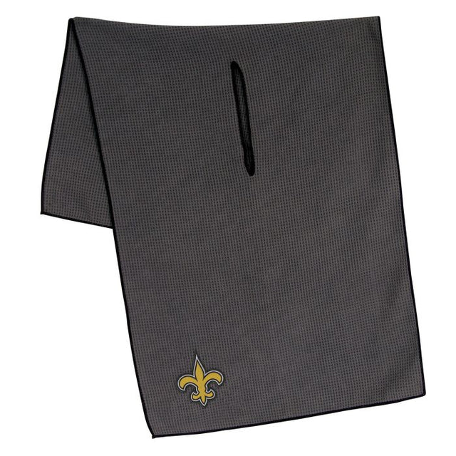 New Orleans Saints Towel - Grey Microfiber 19" x 41"