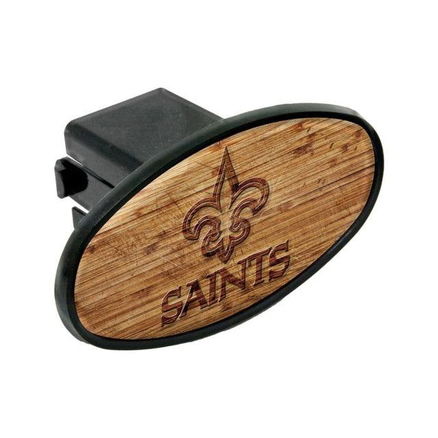 New Orleans Saints WOOD Oval 2" Hitch Receiver