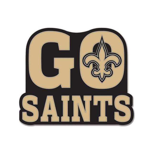 New Orleans Saints slogan Collector Enamel Pin Jewelry Card