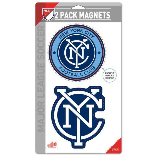 Imanes del New York City FC, paquete de 2, 5" x 9"