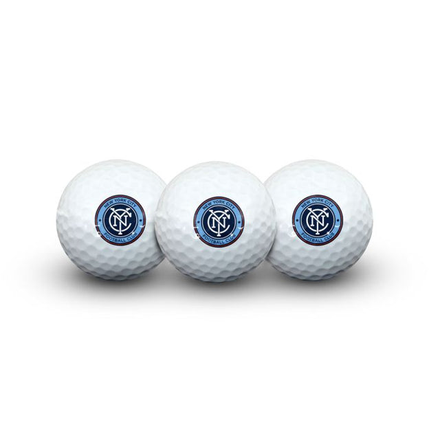 Pelotas de golf New York City FC 3 en formato concha