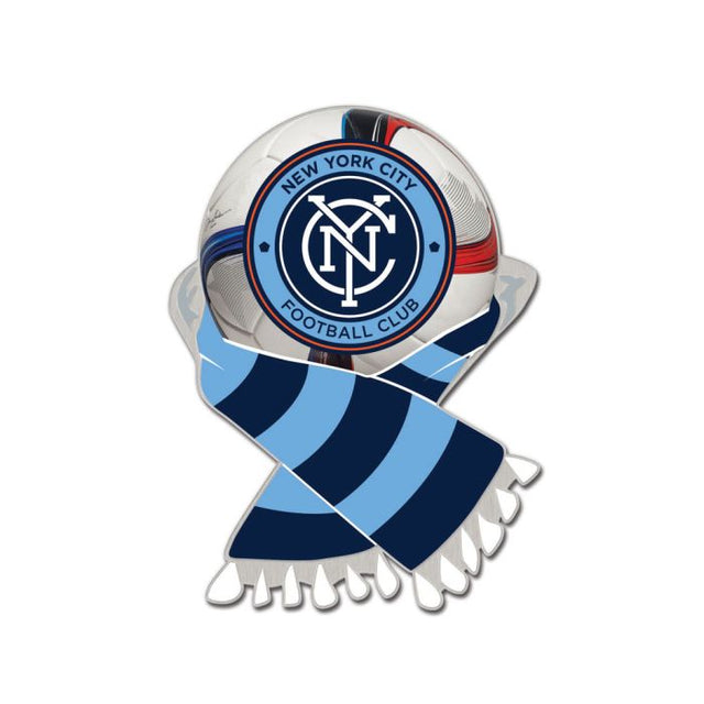 Tarjeta de joyería con pin de colección del New York City FC