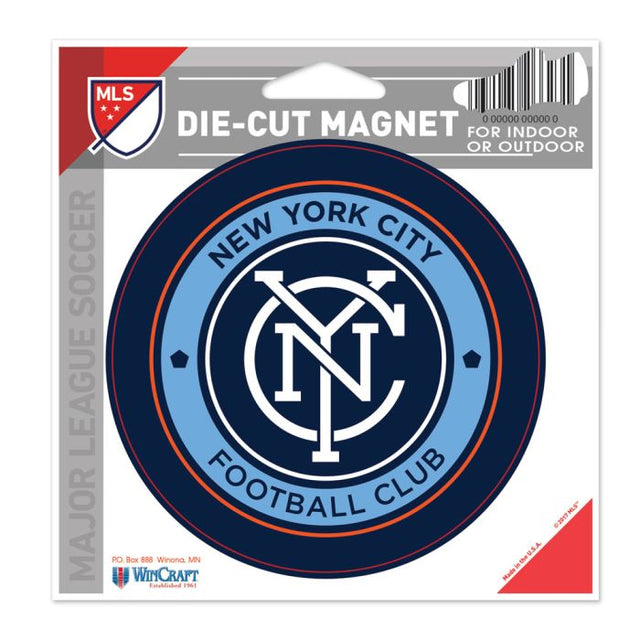 Imán troquelado del New York City FC de 4,5" x 6"