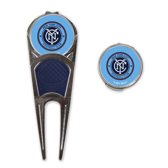 Combo de herramienta/marcador de golf/clip en forma de H del New York City FC*