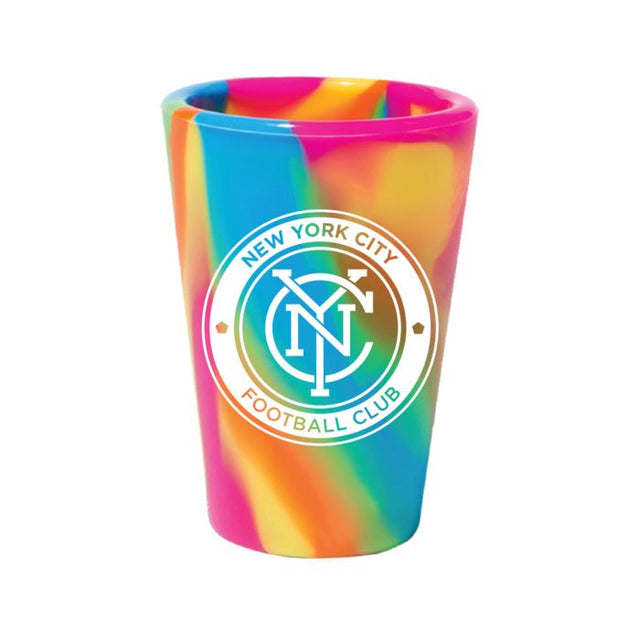 Vaso de chupito de silicona de 1,5 oz HIPPIE HOPS del New York City FC