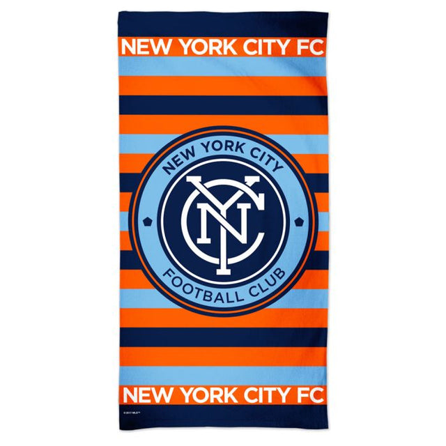 Toalla de playa Spectra con el logotipo del New York City FC de 30" x 60"