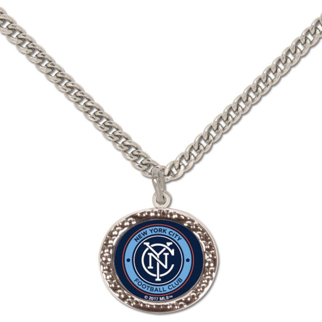 Collar con dije de tarjeta de joyería del New York City FC