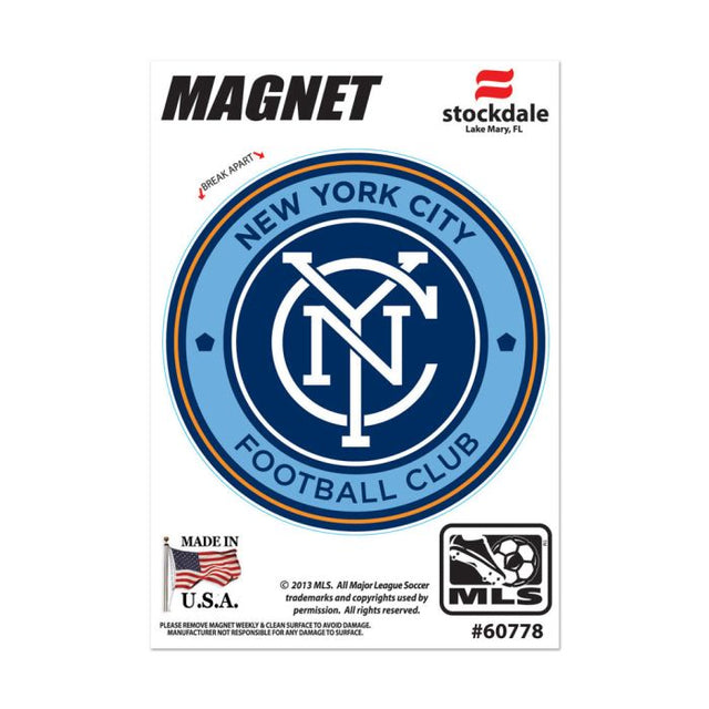 Imanes para exteriores del New York City FC de 3" x 5"