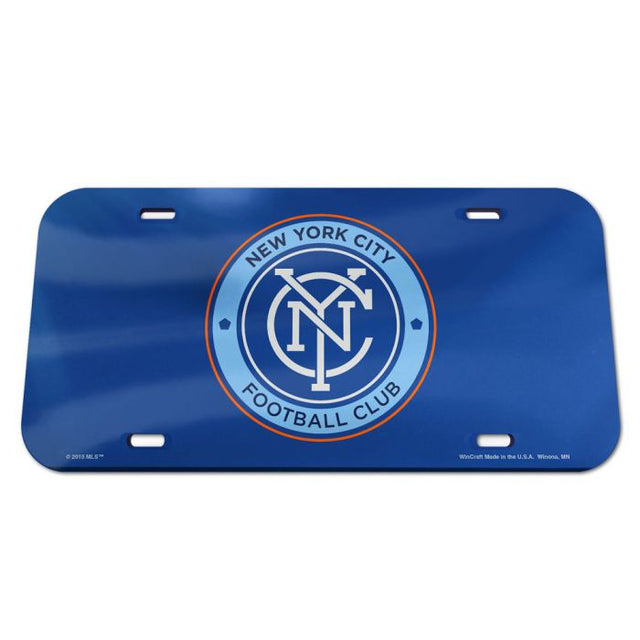 Matrícula acrílica especial del New York City FC