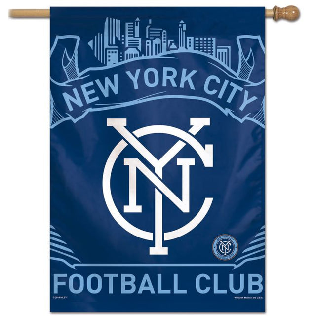 Bandera vertical del New York City FC de 28" x 40"