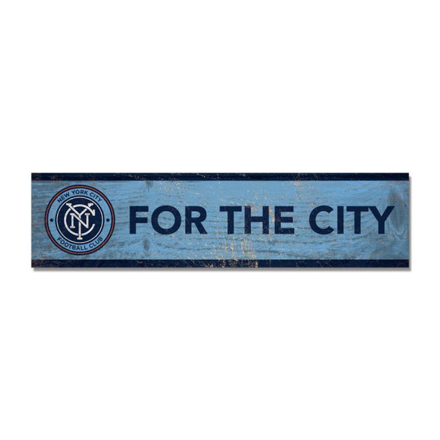 Imán de madera del New York City FC de 1,5" x 6"