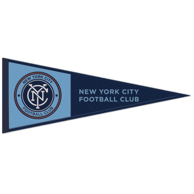 Banderín de lana del New York City FC de 13" x 32"