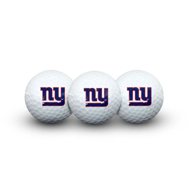 3 pelotas de golf de los New York Giants en formato concha