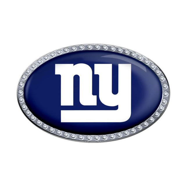 Emblema de metal cromado abovedado de los New York Giants