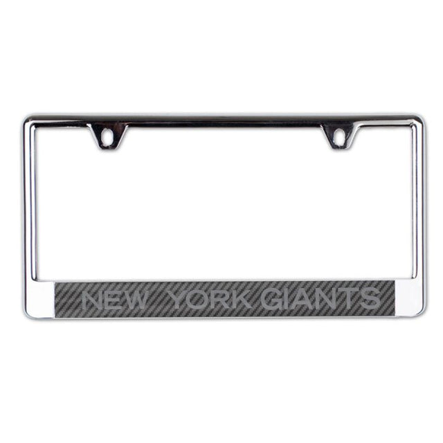 New York Giants CARBON Lic Plate Frame B/O Printed