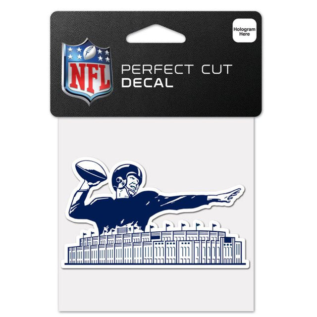 New York Giants / Classic Logo RETRO Perfect Cut Color Decal 4" x 4"