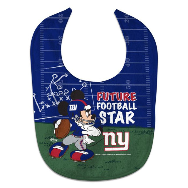 Babero para bebé All Pro de Disney Mickey Mouse de los New York Giants