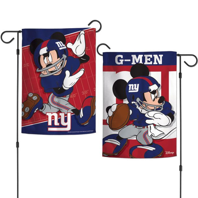 New York Giants / Disney Mickey Mouse Garden Flags 2 sided 12.5" x 18"